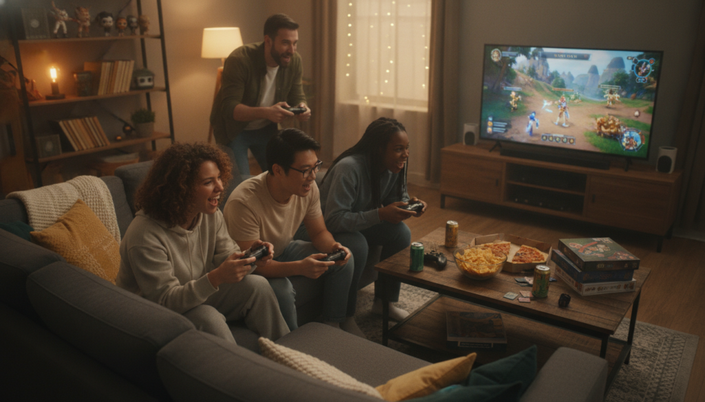 Interaksi sosial dalam gaming couch