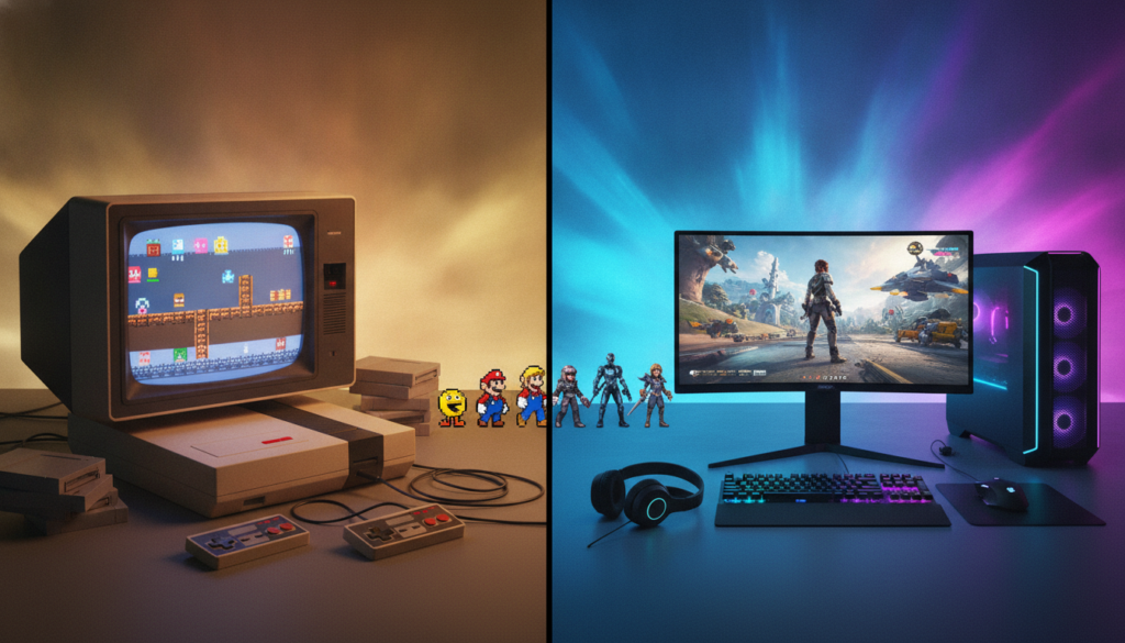 perbandingan pengalaman bermain game klasik dan modern perbandingan pengalaman bermain game klasik dan modern